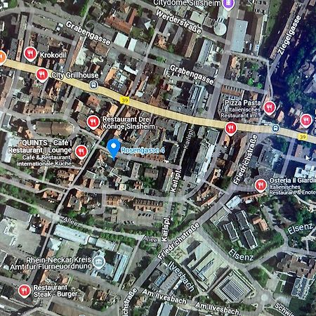City Apart 2 Stadtwohnung Mit Netflix Nahe Bahnhof Зинсхайм Экстерьер фото